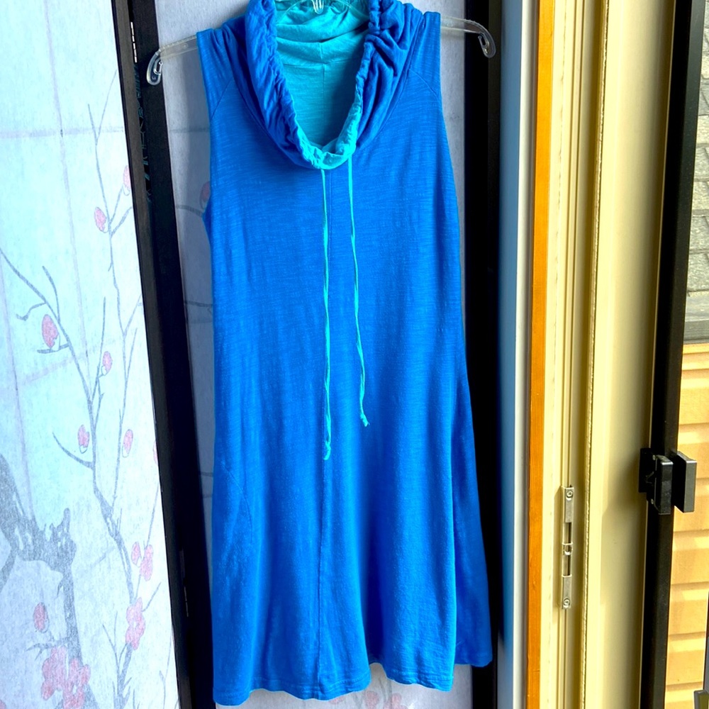Reversible cowl neck dress in size S